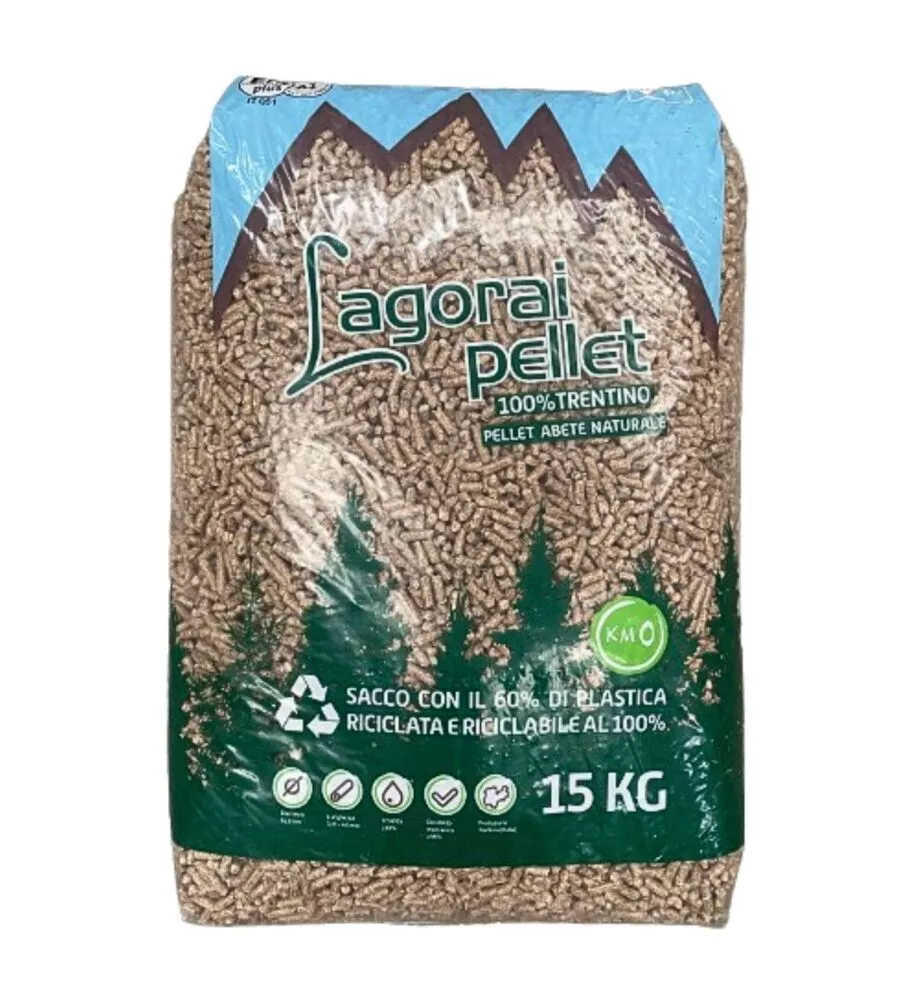 Bancale 70 sacchi pellet in legno di abete certificato en plus a1 sacchi da 15 kg